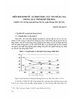 DSpace at VNU: Biến đổi kinh tế- xã hội ở khu vực ven đô hà nội trong quá trình đô thị hóa ( Nghiên cứu trường hợp Phường Yên Sở, quận Hoàng Mai, Hà Nội)