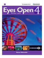 eyes open 4 teachers book 