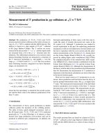 DSpace at VNU: Measurement of upsilon production in pp collisions at root s=7 TeV