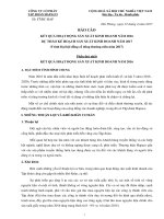 Báo cáo kết quả hoạt động sản xuất kinh doanh năm 2016 – Dự thảo kế hoạch sản xuất kinh doanh năm 2017.)