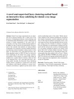 DSpace at VNU: A novel semi-supervised fuzzy clustering method based on interactive fuzzy satisficing for dental x-ray image segmentation