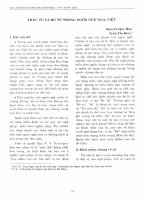 DSpace at VNU: Thực từ và hư từ trong ngôn ngữ Nga - Việt