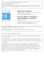 DSpace at VNU: Political space in Vietnam: a view from the 'rice-roots