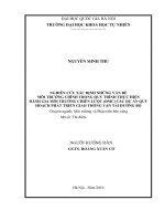 DSpace at VNU: Nghiên cứu xác định những vấn đề môi trường chính trong quy trình thực hiện đánh giá môi trường chiến lược (ĐMC) các dự án quy hoạch phát triển giao thông vận  đường bộ