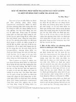 DSpace at VNU: Bàn về phương pháp kiểm tra đánh giá chất lượng và một số hình thức kiểm tra đánh giá