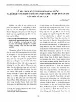 DSpace at VNU: Lễ hội chọi bò ở Cheongdo (Hàn Quốc) và lễ hội chọi trâu ở Đồ Sơn (Việt Nam) - nhìn từ góc độ văn hóa du lịch