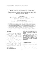 DSpace at VNU: Mức độ thích ứng với hoạt động học môn đọc hiểu tiếng nước ngoài của sinh viên trường Đại học Ngoại ngữ - Đại học Quốc gia Hà Nội