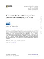 DSpace at VNU: Measurement of the forward Z boson production cross-section in pp collisions at root s=13 TeV