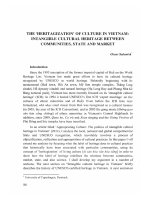 DSpace at VNU: The'Heritagization' of culture in VietNam: Intangible cultural heritage between communities, sate and market