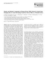 DSpace at VNU: Dioxins and related compounds in human breast milk collected around open dumping sites in Asian developing countries: Bovine milk as a potential source