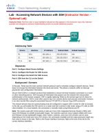 11.2.4.6 Lab - Accessing Network Devices with SSH - ILM
