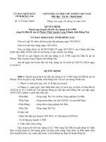 duyệt quy hoạch  xây dựng tỷ lệ 1 500 cảng Gò Dầu B, tại xã Phước Thái, huyện Long Thành, tỉnh Đồng Nai.