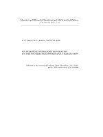 On integral operators generatedby the fourier transform and a reflection