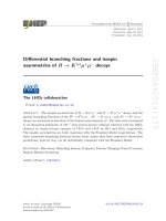 DSpace at VNU: Differential branching fractions and isospin asymmetries of B -  K (( )) mu (+) mu (-) decays