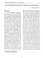 DSpace at VNU: Bảo vệ quyền lợi nhà đầu tư Luật Chứng khoán