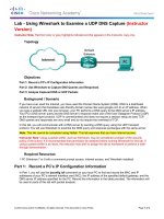 9.2.3.5 Lab - Using Wireshark to Examine a UDP DNS Capture - ILM