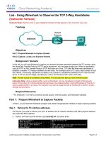 9.2.1.6 Lab - Using Wireshark to Observe the TCP 3-Way Handshake - ILM
