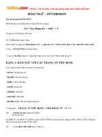 cac dang dao ngu thuong gap trong tieng anh co bai tap dap an