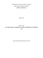 tiểu luận hợp đồng vay và mượn tài sản