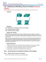 0.0.0.1 Lab - Initializing and Reloading a Router and Switch - ILM