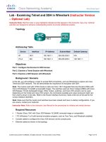 11.2.4.7 Lab - Examining Telnet and SSH in Wireshark - ILM