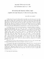 DSpace at VNU: Từ xưng hô trong Tiếng Việt (nghiên cứu ngữ dụng học và dân tộc học giao tiếp)