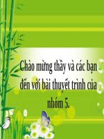 Chchủ đề: CÁC YẾU TỐ NGHUY HIỂM CƠ HỌC TRONG NHÀ MÁY CHẾ BIẾN THỰC PHẨM