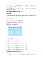 giai bai tap trang 175 sgk toan 1 on tap cac so den 100