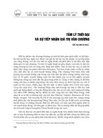 DSpace at VNU: Tâm lý thời đại và sự tiếp nhận giá trị văn chương