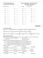 de kiem tra 1 tiet so 2 mon tieng anh lop 10 co ban truong thpt hung vuong hung yen nam 2017 2018