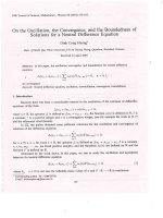 DSpace at VNU: On the Oscillation, the Convergence, and the Boundedness of Solutions for a Neutral Difference Equation