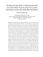 DSpace at VNU: Sử dụng mô hình Mike 21 đánh giá quá trình lan truyền nhiệt vùng cửa sông Trà Lý dưới ảnh hưởng của nhà máy nhiệt điện Thái Bình 2