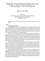 DSpace at VNU: Pháp luật về hoạt động bao thanh toán của tổ chức tín dụng ở Việt Nam hiện nay