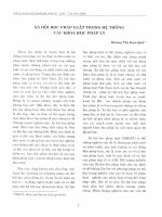 DSpace at VNU: Xã hội học pháp luật trong hệ thống các khoa học pháp lý