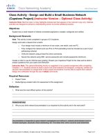 11.5.1.1 Class Activity -  Design and Build a Small Network - ILM