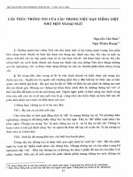 DSpace at VNU: Cấu trúc thông tin của câu trong việc dạy tiếng Việt như một ngoại ngữ