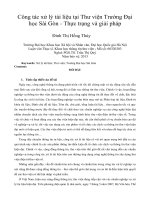 DSpace at VNU: Công tác xử lý tài liệu tại Thư viện Trường Đại học Sài Gòn - Thực trạng và giải pháp