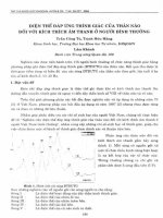 DSpace at VNU: Điện thế đáp ứng thính giác của thân não đối với khích thích âm thanh ở người bình thường