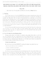 DSpace at VNU: Mô hình toán học của tổ hợp nguyên tố thị quặng trong trường địa hóa thứ sinh vùng tây bắc Việt Nam