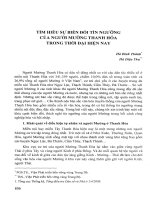 DSpace at VNU: Tìm hiểu sự biến đổi tín ngưỡng của người Mường Thanh Hóa trong thời đại hiện nay