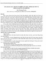 DSpace at VNU: Ứng dụng IGG trong nghiên cứu đặc tính Lectin và phân loại tụ cầu khuẩn