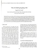 DSpace at VNU: Tiêu chí đánh giá giảng viên