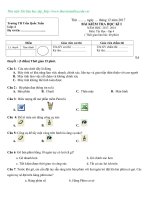 Đề kiểm tra cuối HK1 tin học lớp 4 năm học 2017   2018 sưu tầm 4 