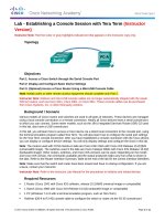 2.1.4.7 Lab - Establishing a Console Session with Tera Term - ILM