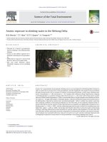 DSpace at VNU: Arsenic exposure to drinking water in the Mekong Delta