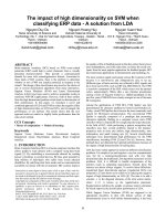 11. The impact of high dimensionality on SVM when classifying ERP data   A solution from LDA