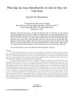 DSpace at VNU: Phân lập các hợp chất phenolic từ một số thực vật Việt Nam