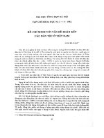 DSpace at VNU: Hồ Chí Minh với các vấn đề đoàn kết các dân tộc ở Việt Nam