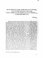 DSpace at VNU: Quan niệm về cái đẹp, nghệ thuật và văn học của văn học dân gian Việt Nam cùng ý nghĩa của nó trong giao lưu trước kia và hội nhập hiện nay
