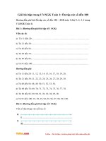 giai bai tap trang 174 sgk toan 1 on tap cac so den 100